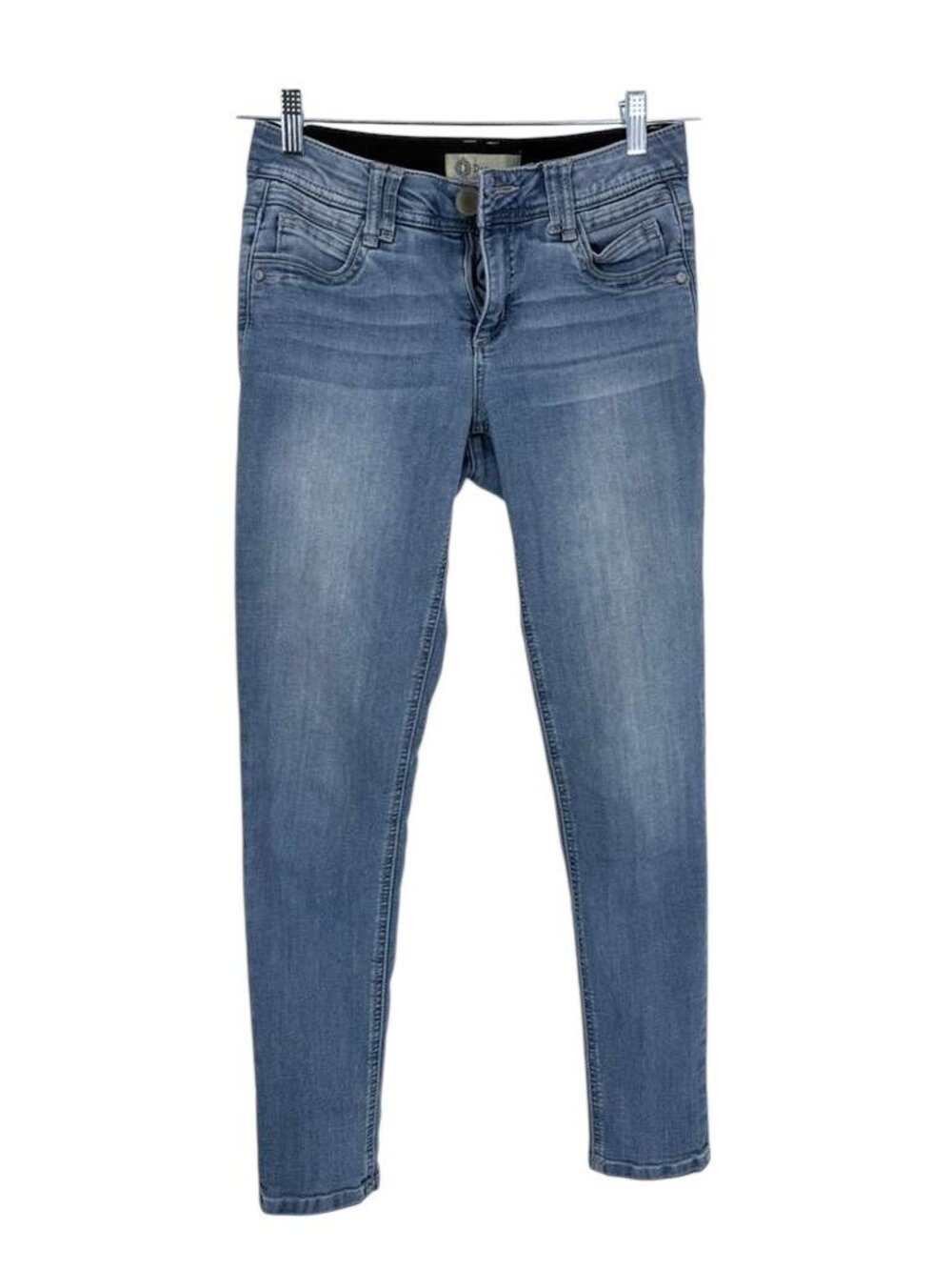 Democracy Jeans 2 Blue Mid Rise Faded Slim Fit Skinny Stretch Casual Streetwear